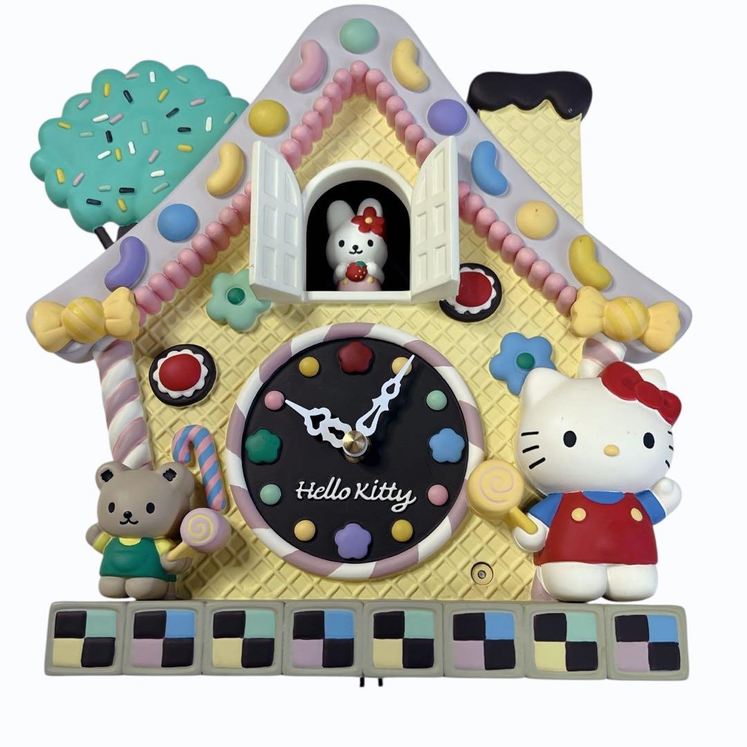 希少レア サンリオ リズム時計 Rhythm Watch ハローキティ スイーツ