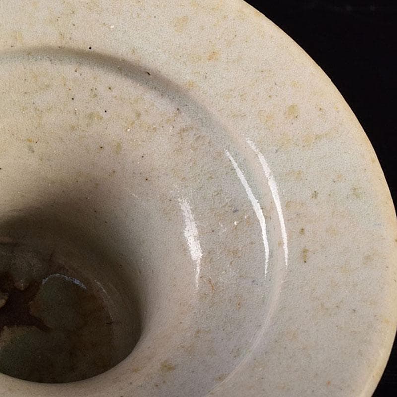 朝鮮美術 李朝 高麗白磁 盃台 杯台 V R8012