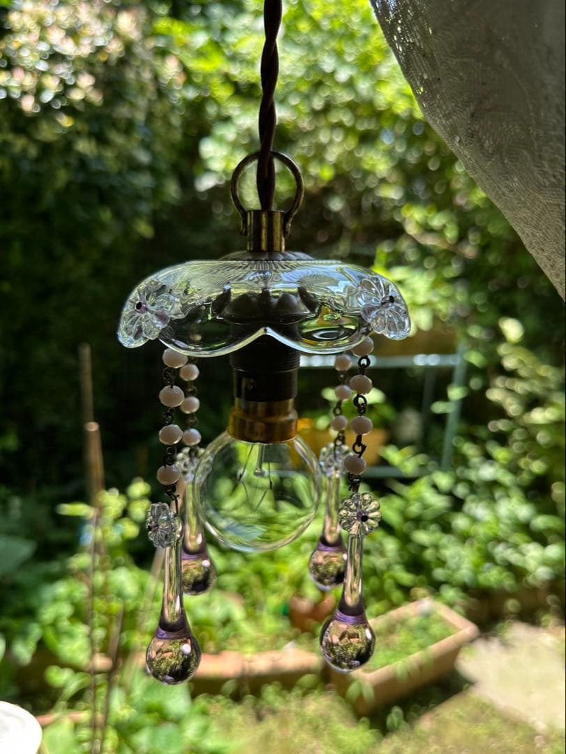 フランス アンティーク ピンク・ムラーノガラスの小さな可愛いミニ