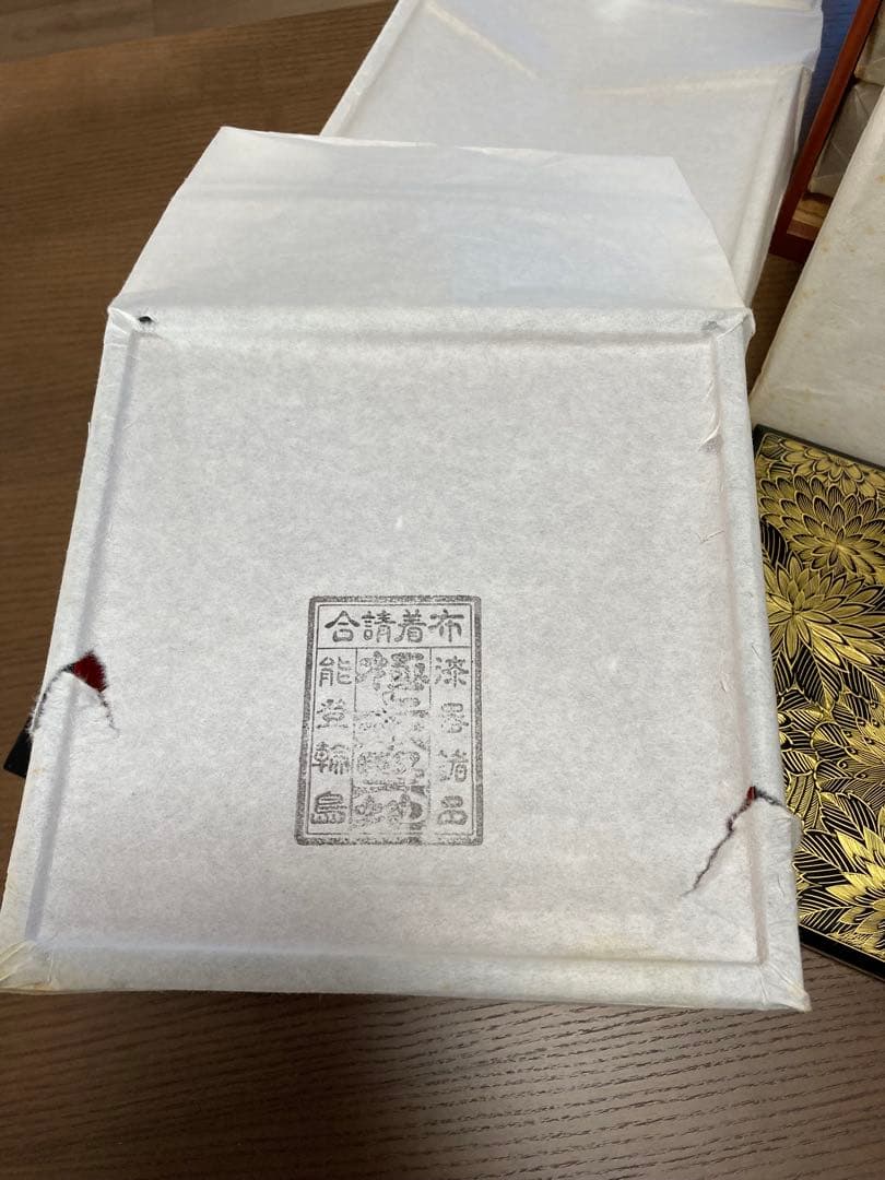 輪島塗　花柄五段重箱　木箱付き　最終値下