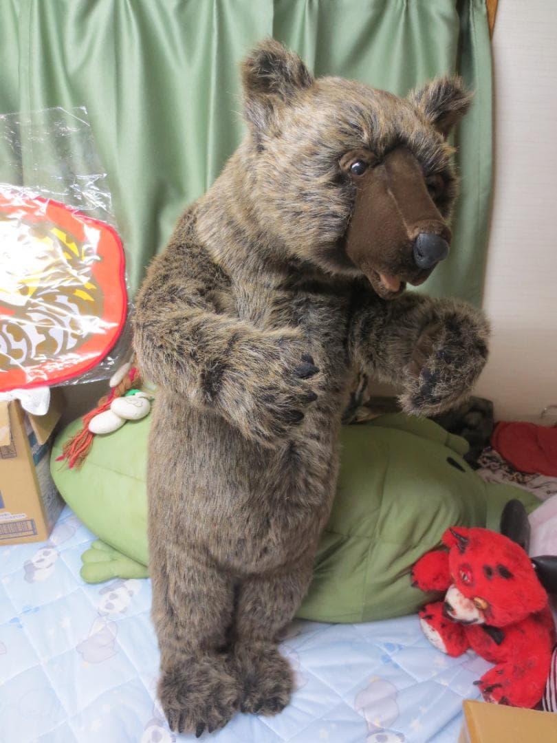 【廃盤】超大型！HANSA　ハンサ　ヒグマぬいぐるみ　85㎝！熊　クマ　正規品
