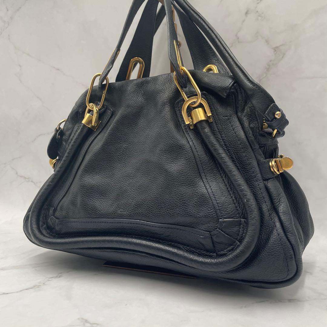 Chloe クロエ パラティ 2way ショルダーバッグ レザー ブラック