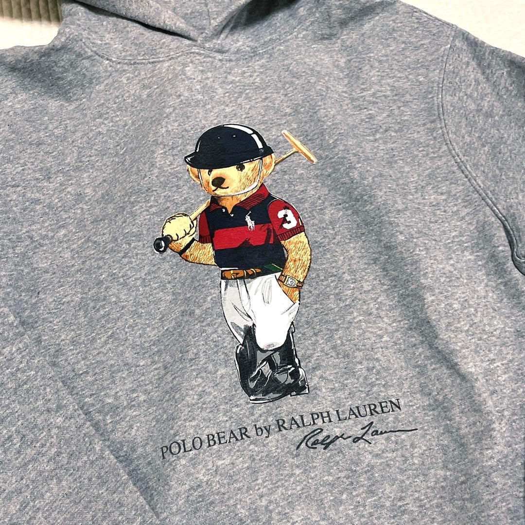 一回着ラルフローレン　ポロベア　裏フリース　パーカー トレーナー