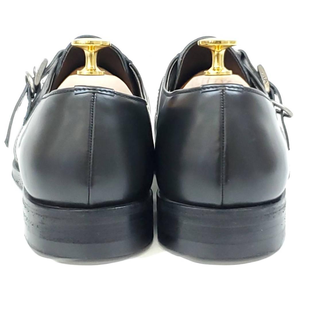 プラダ　激レア　ヴィンテージ　スクエアトゥ　モンクストラップ　美品　25.5cm