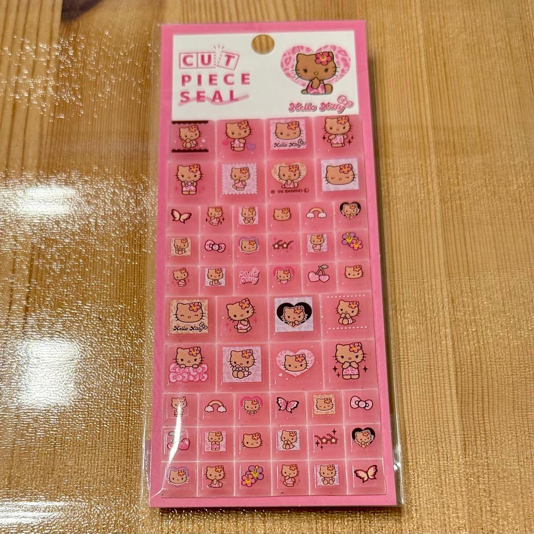 ハローキティ シール おはじきシールフレーク タイルシール 日焼け