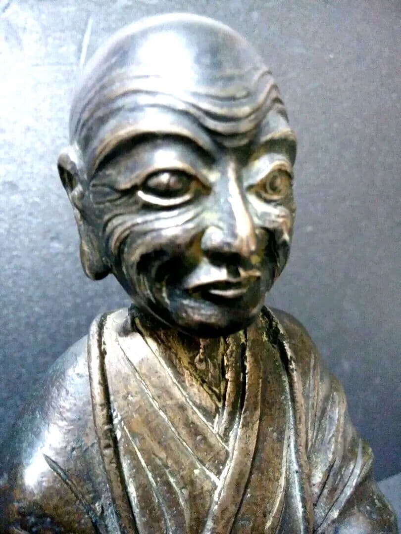 骨董品】アンティーク☆僧侶像 骨董品】アンティーク☆僧侶像