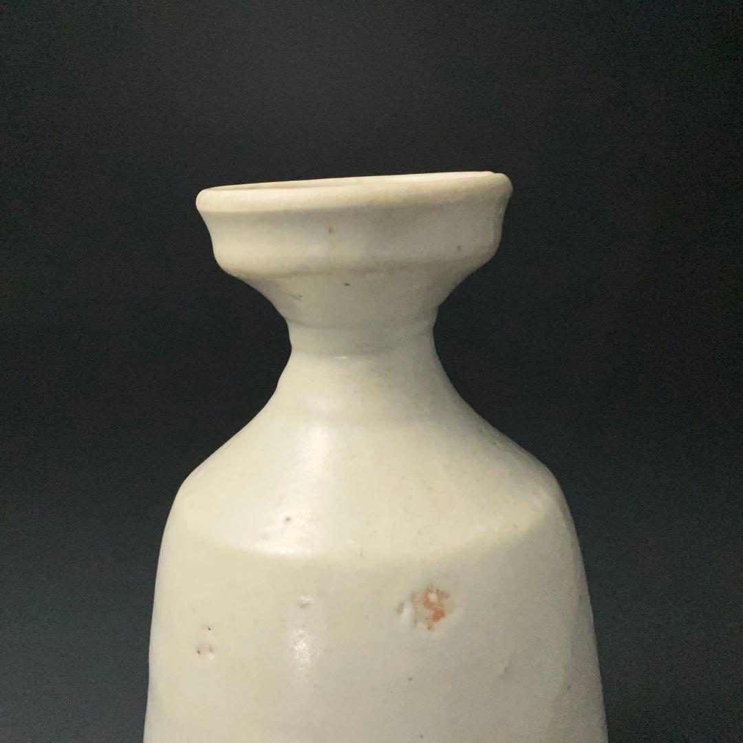 朝鮮美術　李朝　白磁徳利　骨董　R1406ダC