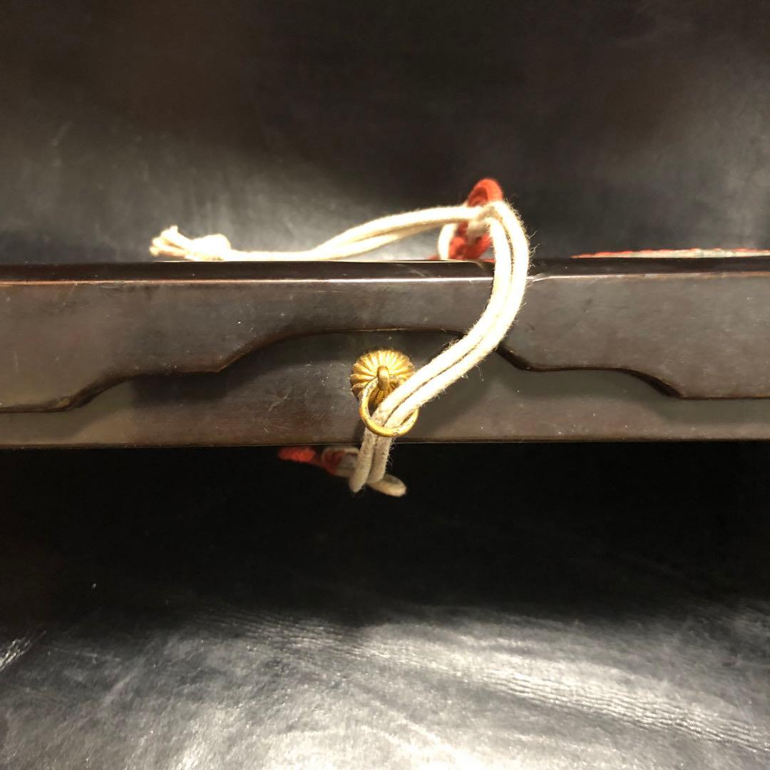 古美術◇蔵から漆塗りのカッコイイ鳳凰があしらわれた箱、入れ物、筆