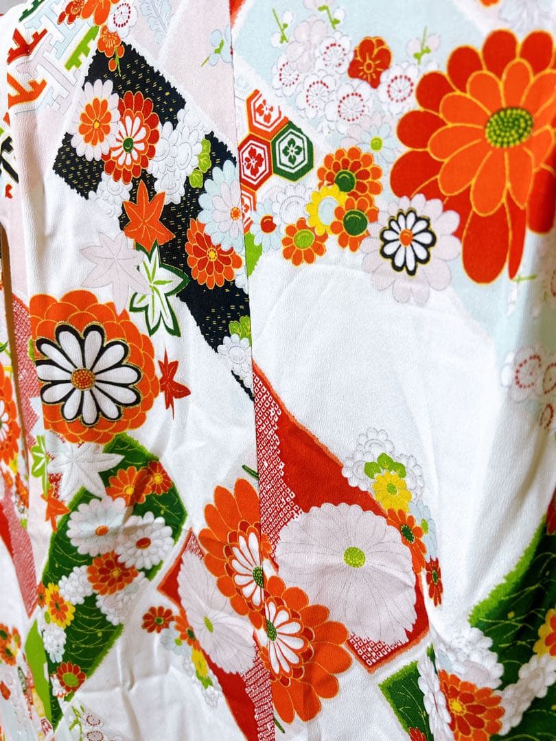 アンティークフルセット♡七五三　5歳から7歳　女の子　一式　レトロ　白