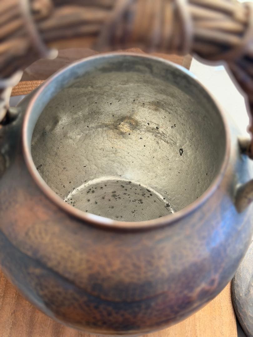 玉川堂　槌起銅器　水注