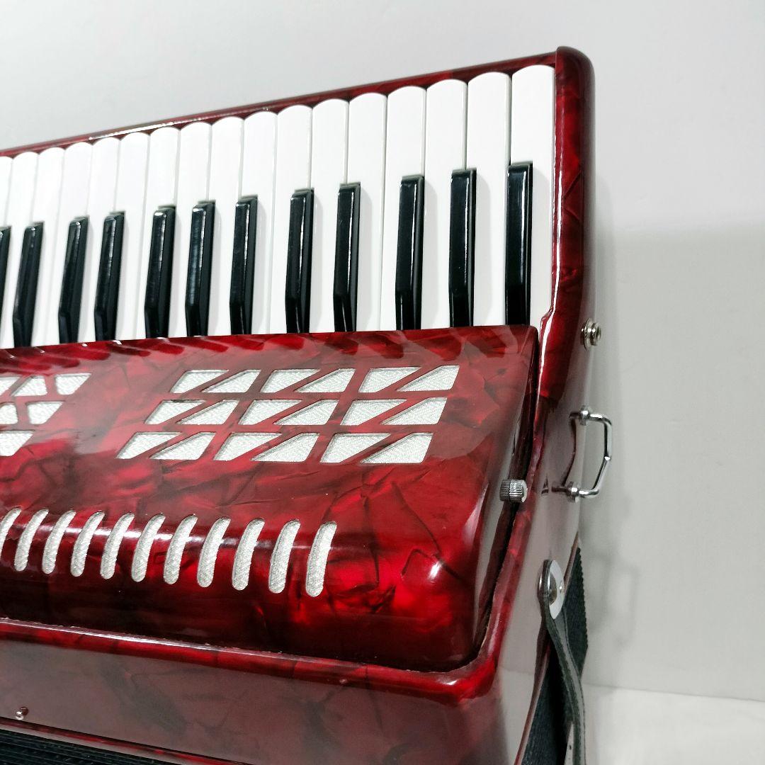 キョーリツ アコーディオン ACD-500 32鍵盤 ケース付き 赤 - メルカリ