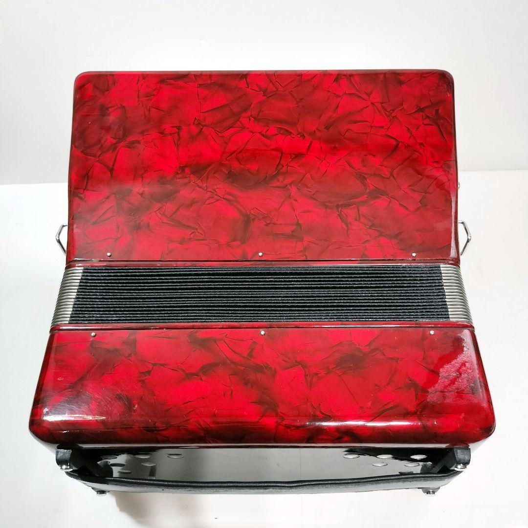 キョーリツ アコーディオン ACD-500 32鍵盤 ケース付き 赤 - メルカリ