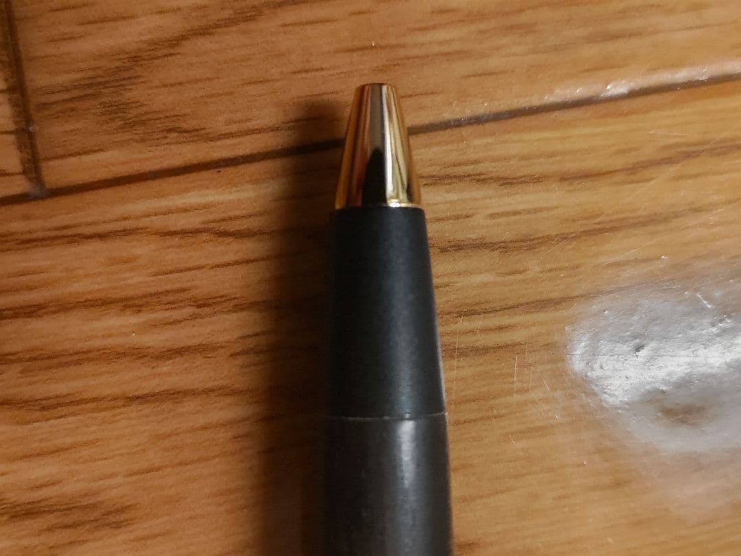 野原工芸 旧型シャープペンシル 黒柿 固定式口金、ウッドキューブ付き