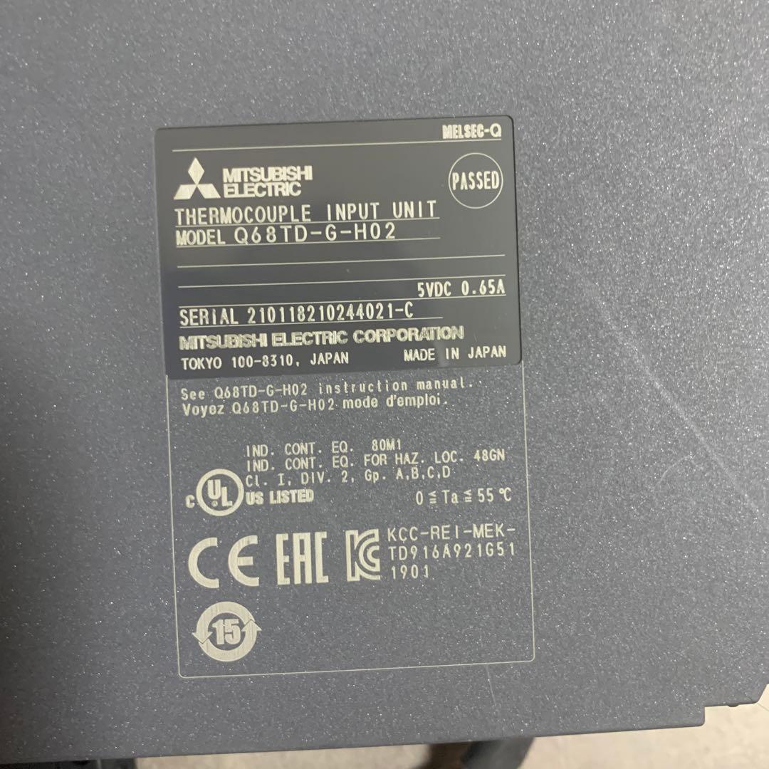 Q68TD-G-H02 チャンネル間絶縁熱電対入力ユニット3セット