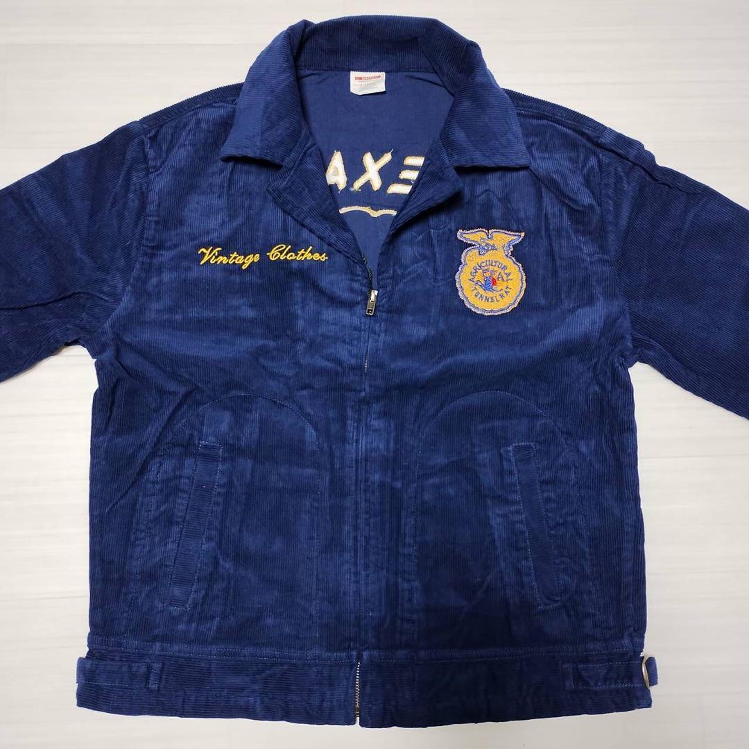 ☆セレクト☆ 新品 濃紺 コーデュロイ ジャケット FFA風 TEXAS 刺繍