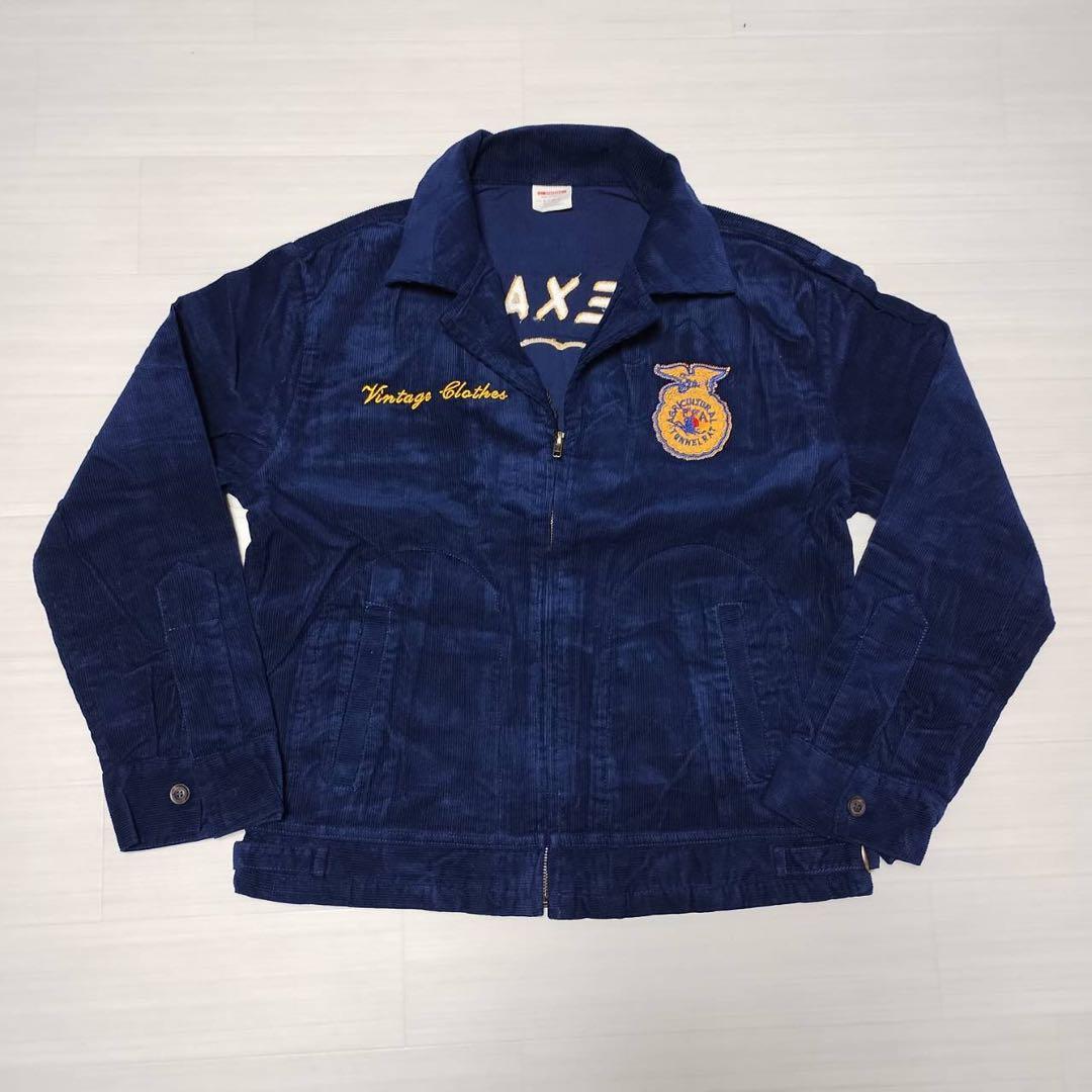 ☆セレクト☆ 新品 濃紺 コーデュロイ ジャケット FFA風 TEXAS 刺繍