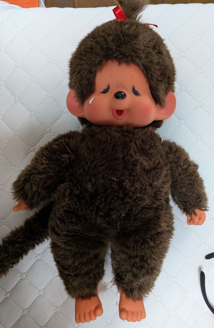 値下げ！モンチッチ50㌢、43㌢ 2体セット 茶色い目 泣き顔