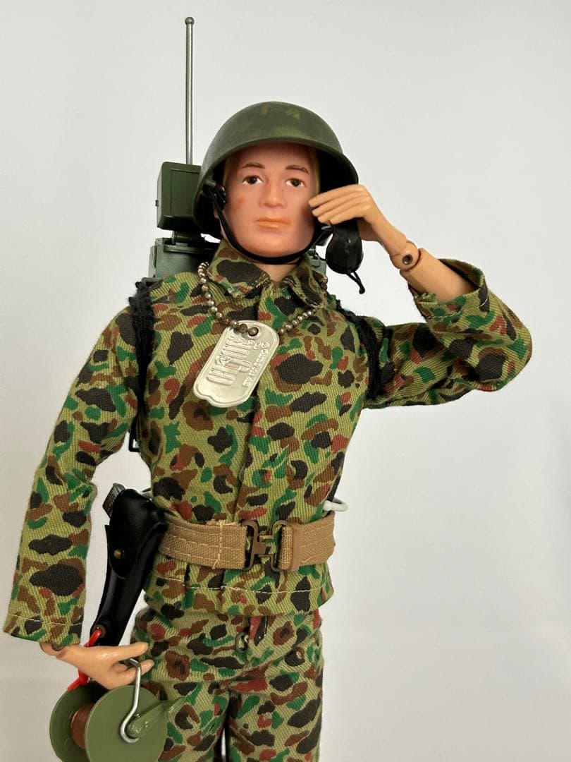 ビンテージGIジョー　1964 アクションマリーン通信兵セット②元箱付　ハスブロ