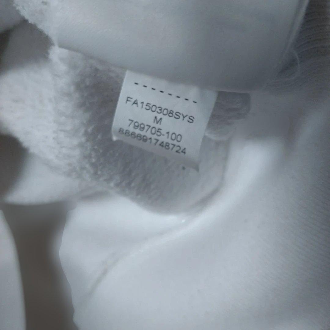 Supreme ジョ−ダンジャンプマンロゴ フード付きパーカー Mホワイト