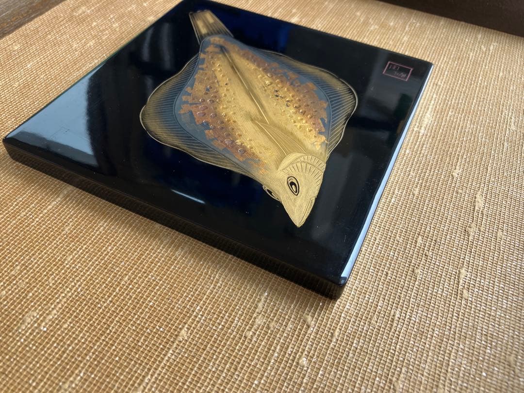 壁掛け輪島漆器(沈金の作品)