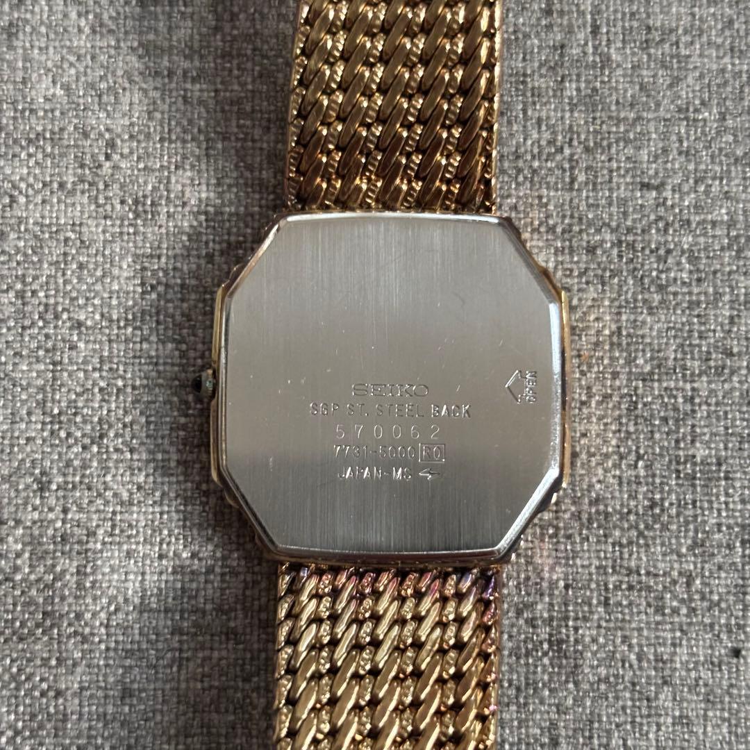 SEIKO ドルチェ メンズ腕時計 ゴールド 80年代製 ヴィンテージ