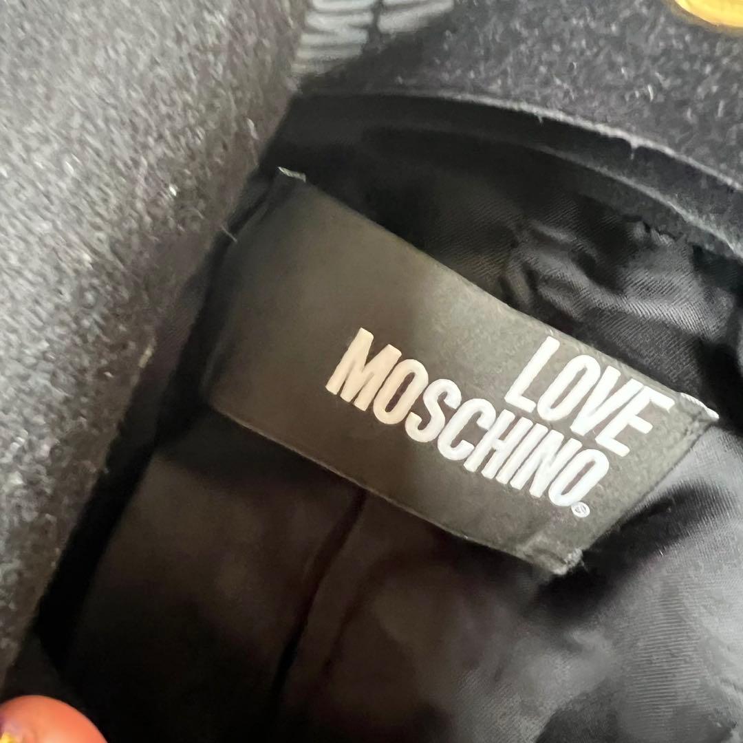 LOVE MOSCHINO ラブモスキーノ ベルテッドコート 着丈116cm