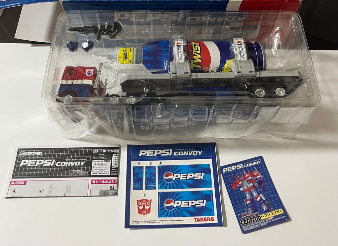 希少 タカラ トランスフォーマ ペプシコンボイ