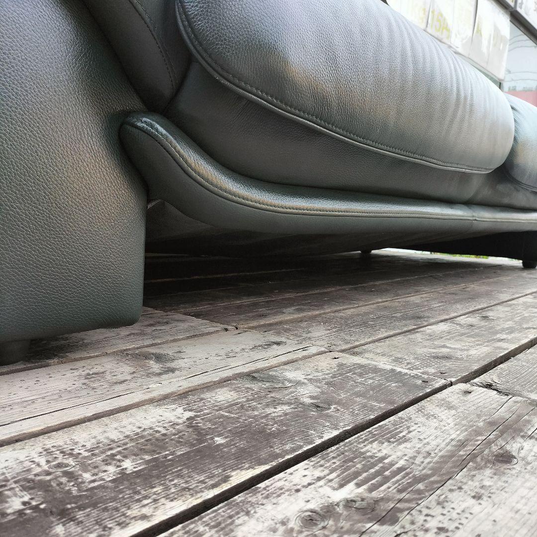 M♦10月セール 良品　IDC大塚取扱 himora３人掛けソファオットマン付き