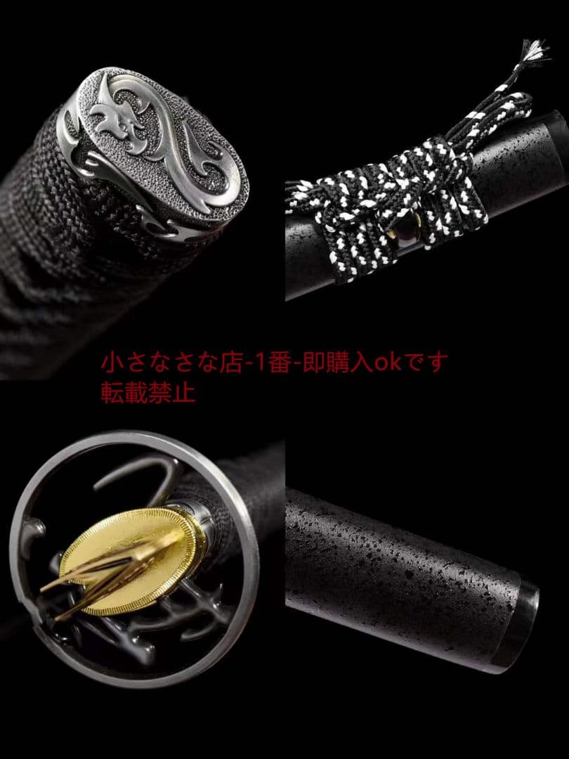 『墨耀』T10覆土焼刃波紋鏡面侍刀 古兵器 武具 刀装具 日本刀 模造刀 居合刀