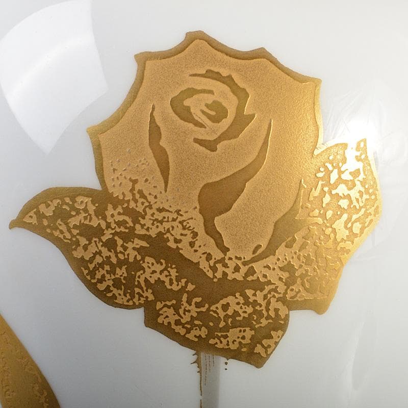 大倉陶園　OKURA　金蝕薔薇文　花瓶　N　6265