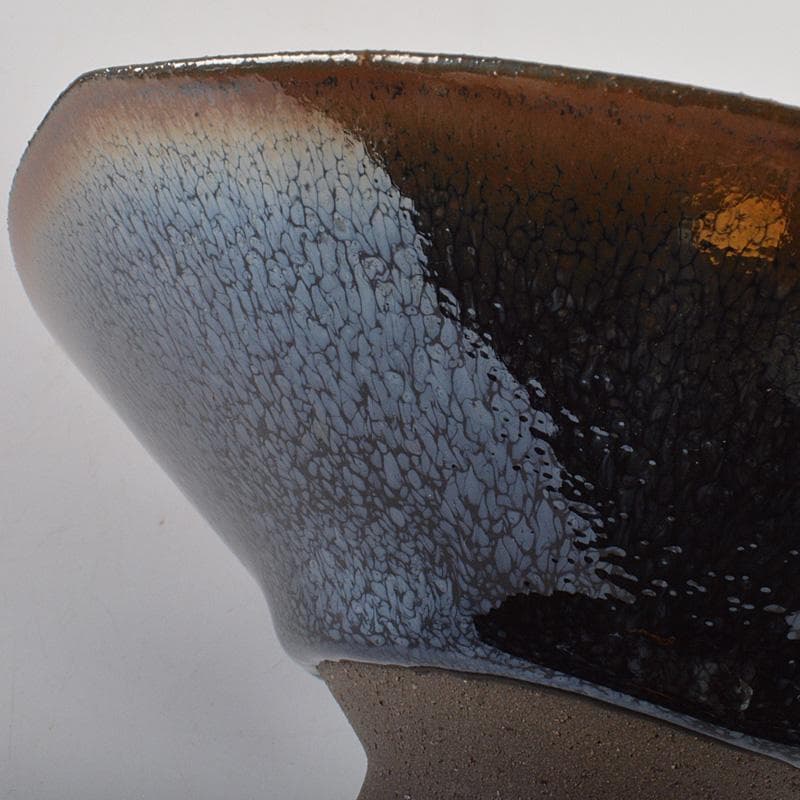 茶道具 松林 廣作 天目三稜組鉢 5客 共箱 M R6785