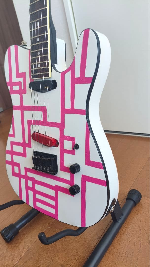 フェルナンデス TEJ-改 布袋モデル ピンクライン EMG-SA 自家製 布袋