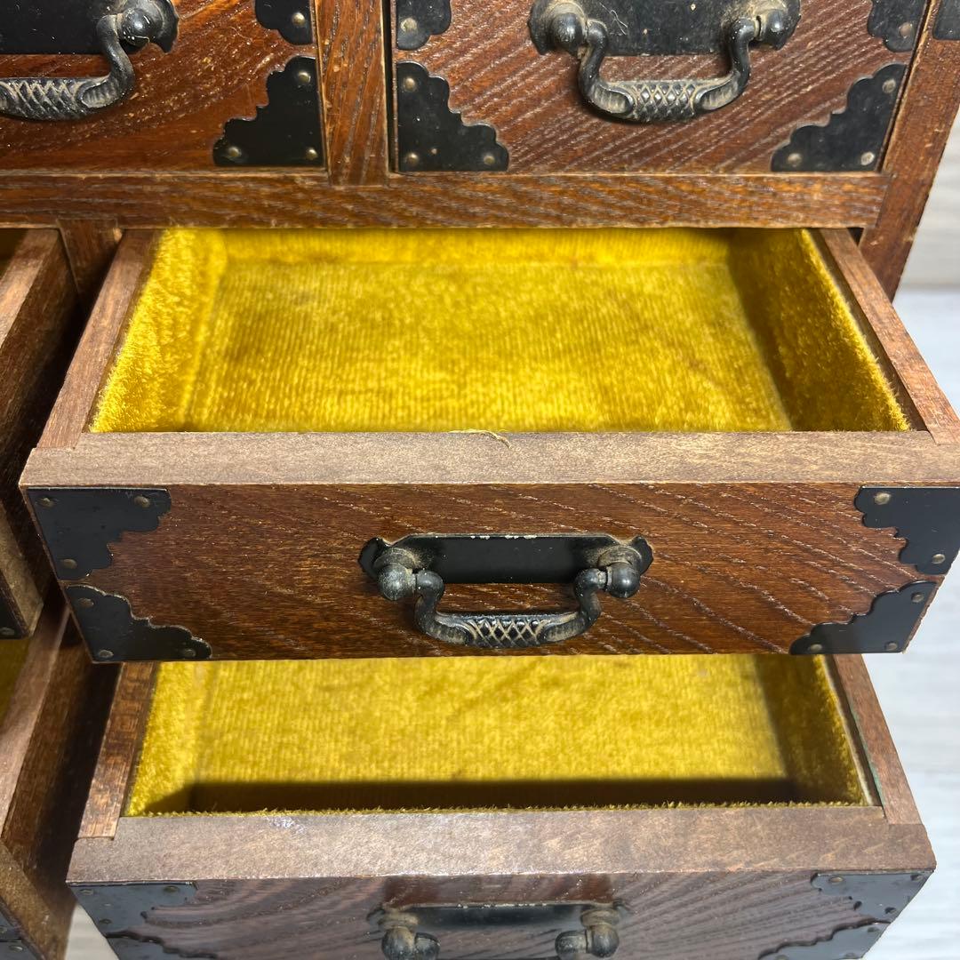 特大サイズ 和製アンティーク 木製和箪笥 小物入れ