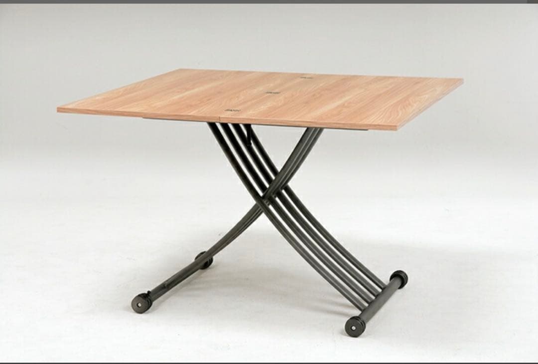 エクステンション昇降テーブル　テーブル 昇降 拡張 高さ調節　座卓　ダイニング