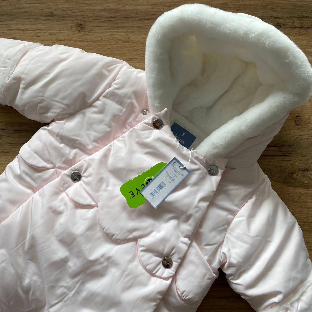 Jacadi ジャカディ　ジャンプスーツ　ダウン　コート　スカラップ　60 70