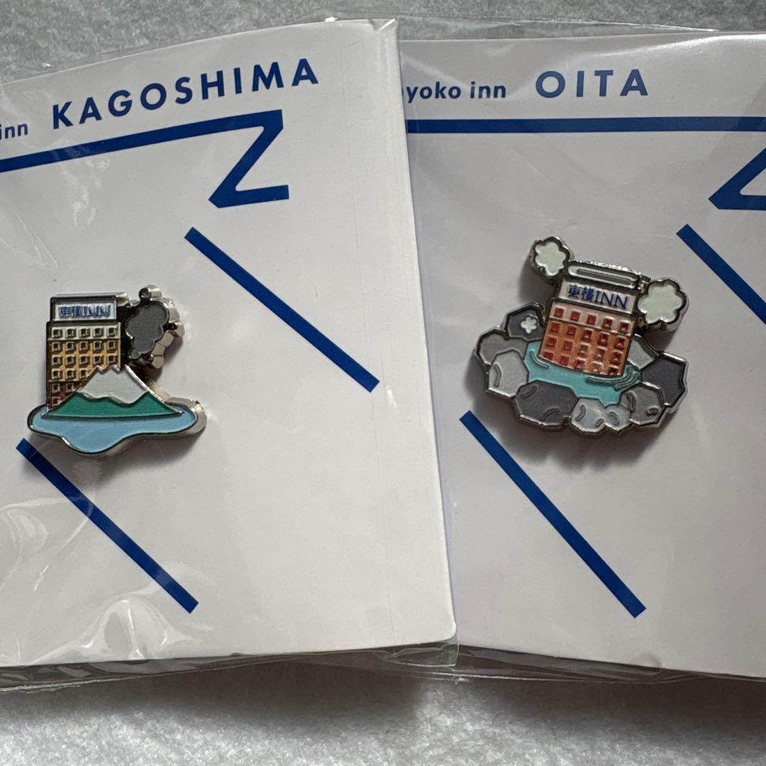 未使用】東横イン 鹿児島・大分 ピンバッジセット - メルカリ