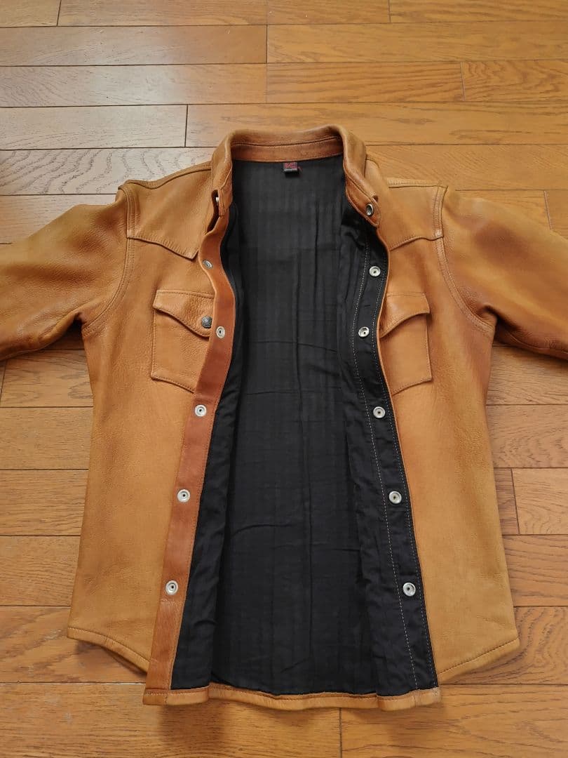 FLAT HEAD Deer Skin Jacket 40 ブラウン Deer Wear BRAND 60's 鹿革