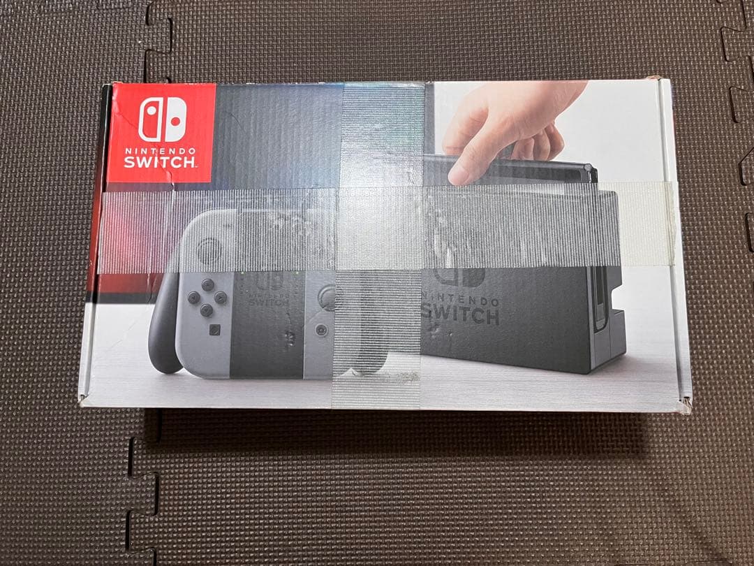 Nintendo Switch 本体 グレー Joy-Con付き　箱、SDあり