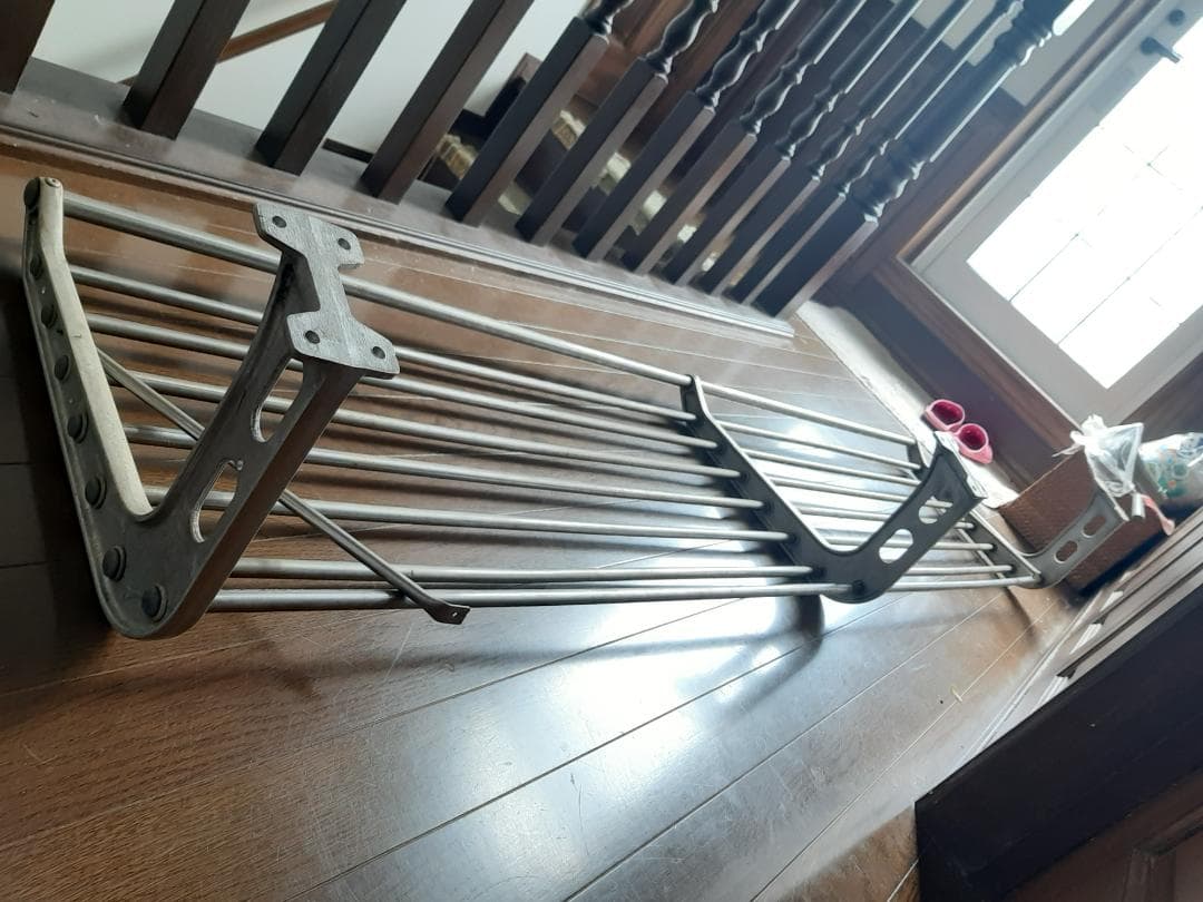 遠州鉄道バス 網棚 昭和レトロ◆アルミ製 路線バス部品◆インテリア・ディスプレイ