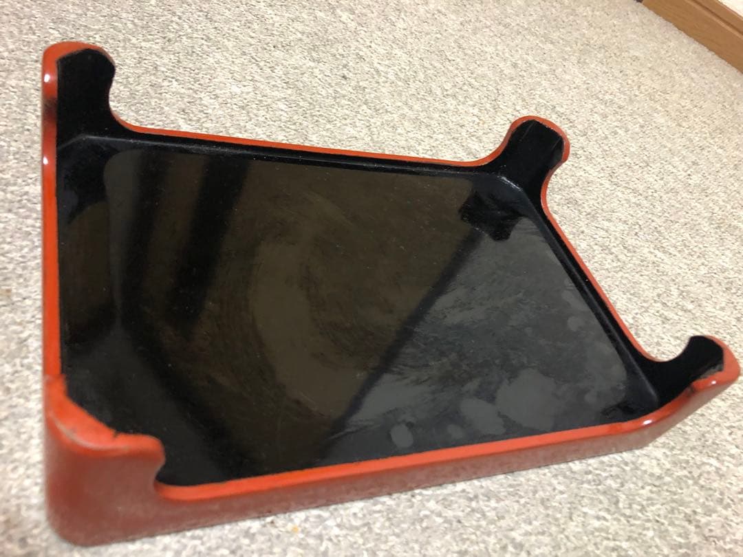 ミニお膳　アンティーク 10膳セット　木製収納箱付き　骨董品