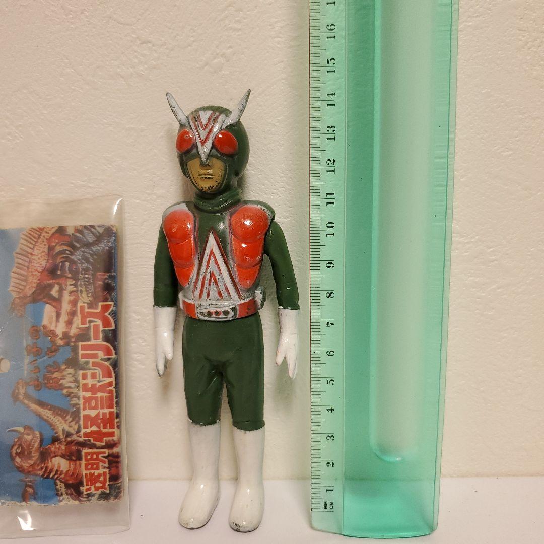 当時もの 無版権 ライダーマン ソフビ ミニサイズ 仮面ライダーV3