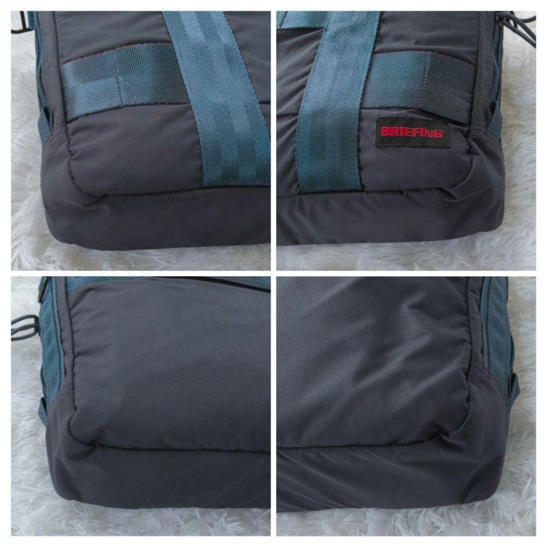 美品　ブリーフィング　 ビジネス　ショルダー　ハンド　ネイビー　2way　A4