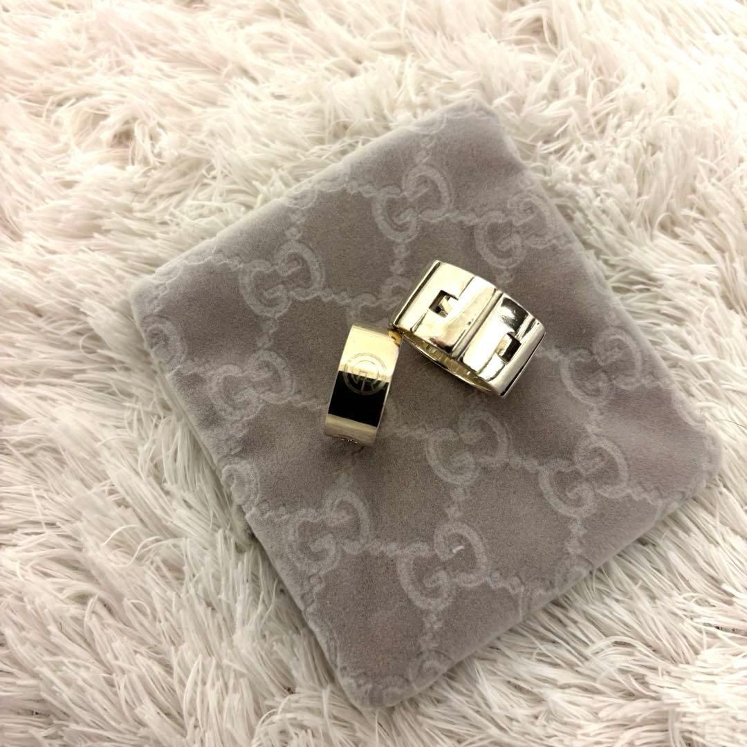 美品‼️ GUCCI グッチ　オープンG ワイドリング 9号　希少　指輪