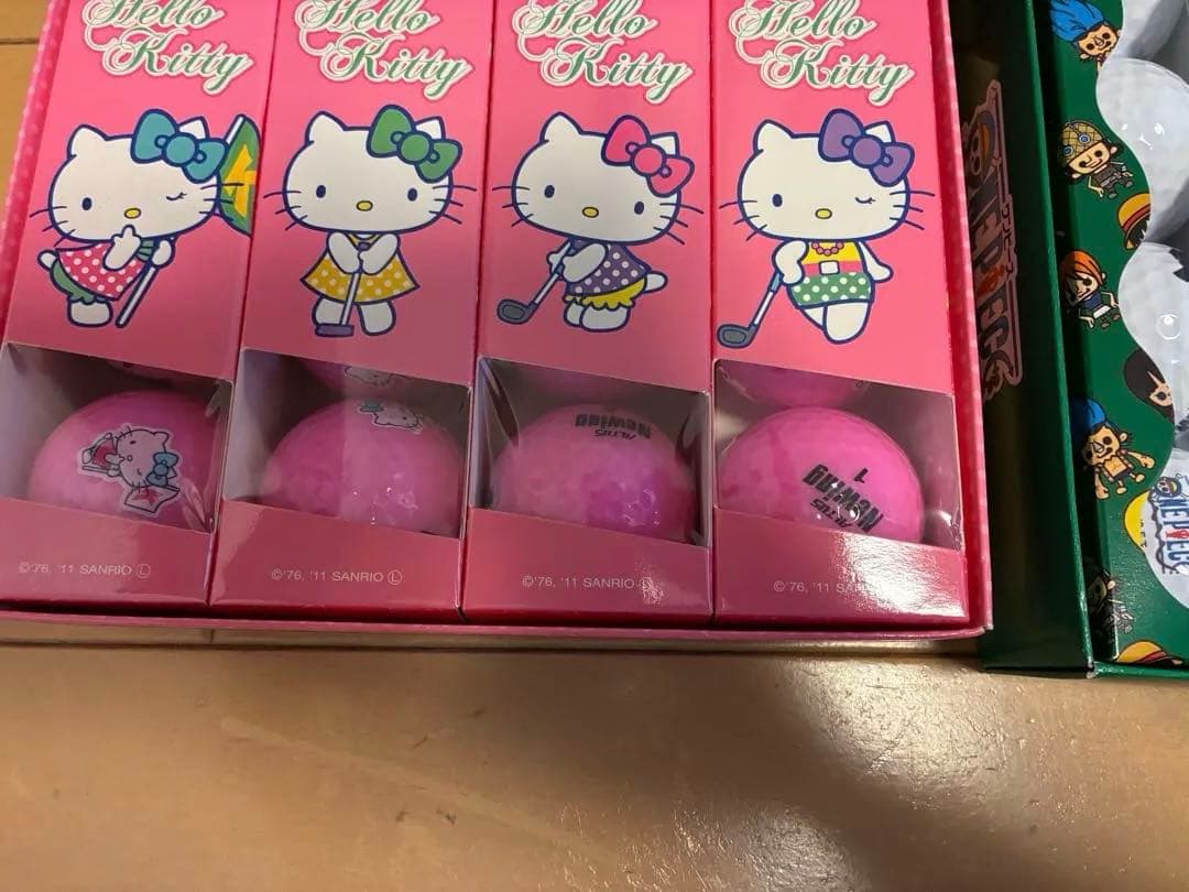 【新品】ワンピース・キティ・ディズニー キャラクターゴルフボール大量セット