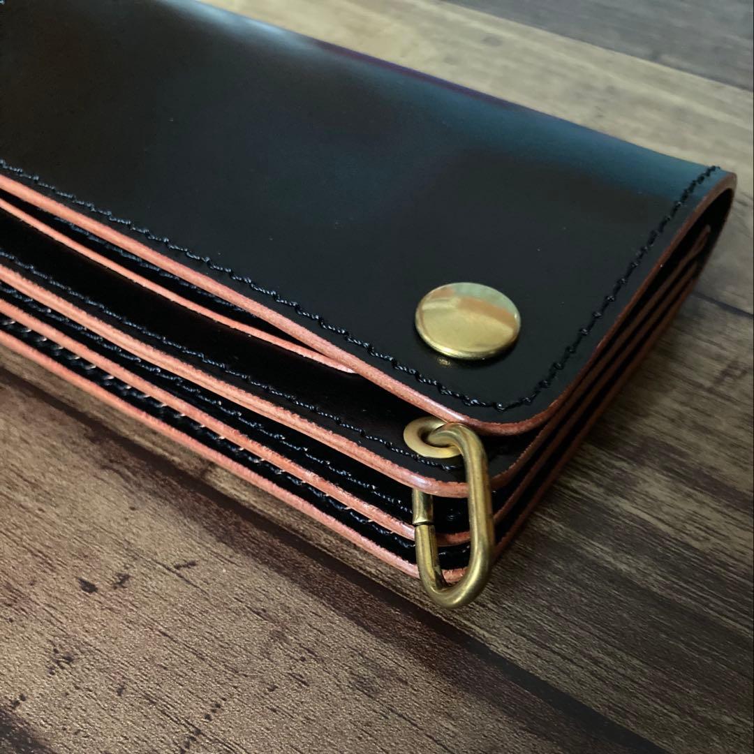 【とも】北米ステアハイド トラッカーウォレット150（ミドル）【オーダー】