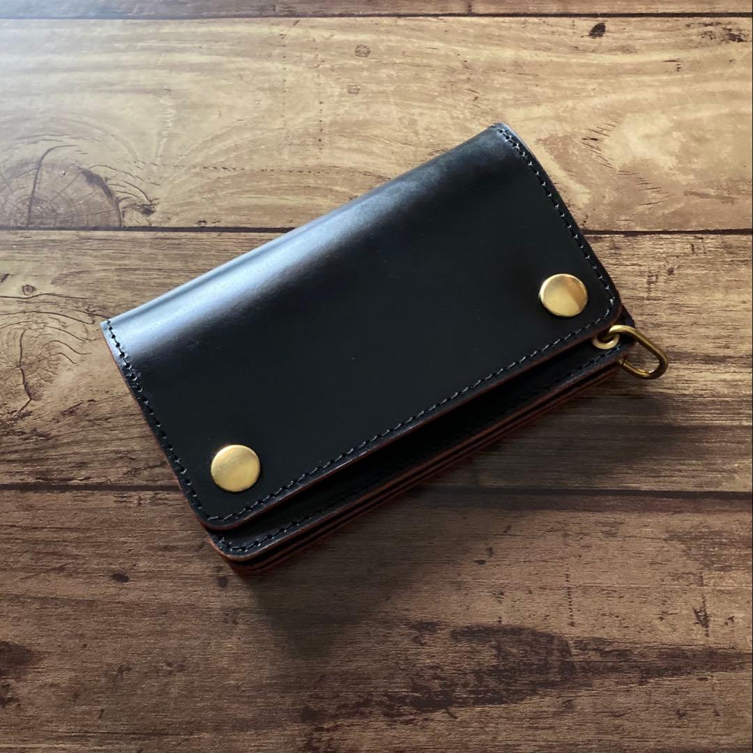 【とも】北米ステアハイド トラッカーウォレット150（ミドル）【オーダー】