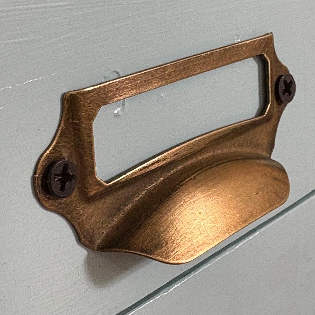 フレンチヴィンテージ3段小引き出し｜1950年代×ナチュラルレザー付き」