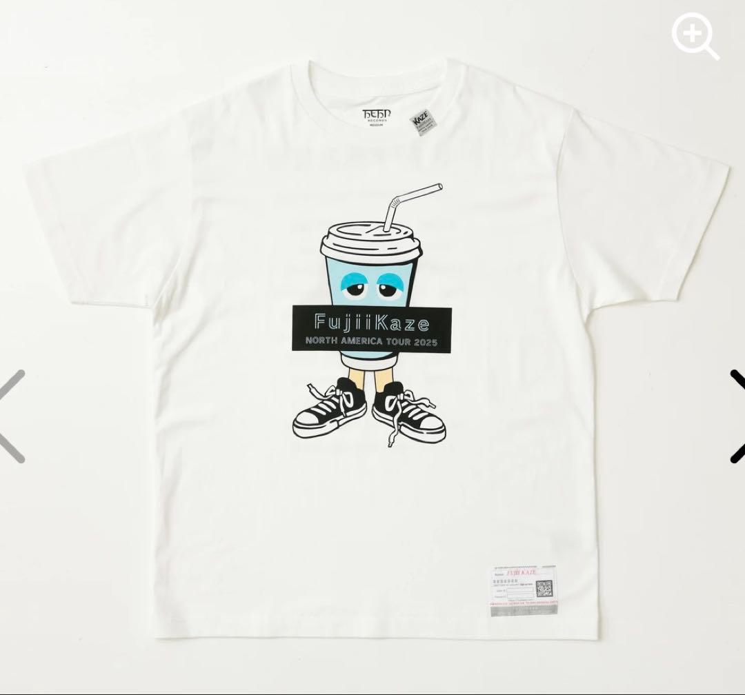 即購入⭕️藤井風 2025 ドリンクTシャツ Mサイズ 新品 未開封ホワイト