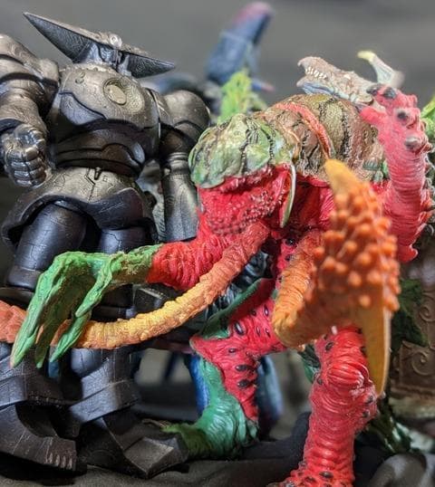 鉄甲機ミカヅキ＆登場イドム（タカラ）PVCフィギュア6体セット