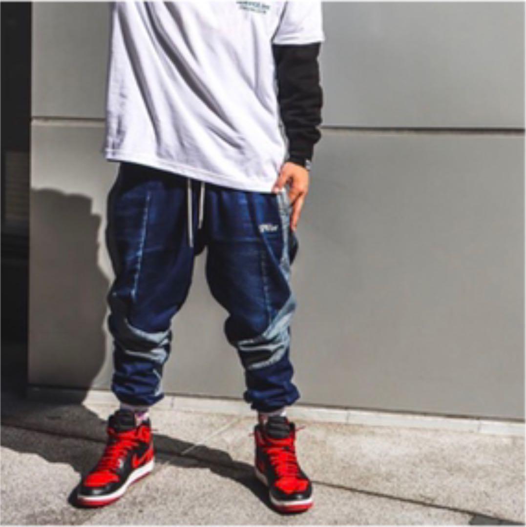 SAPEuR デニムトラックパンツ